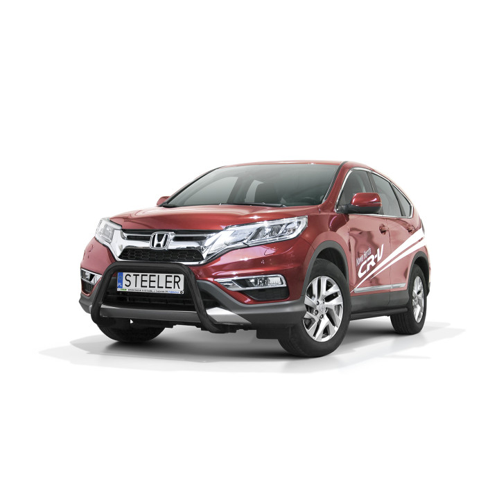 EC Homologated Bullbar, Steeler 4x4 "A" Bar, Color Silver, Honda CR-V 2012 - 2016 - EDK.ro