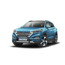 Bullbar Omologat RAR, Steeler 4x4 "A" Bar, Culoare Negru, Hyundai Tucson 2015 - 2018 - EDK.ro