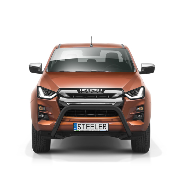 Bullbar Omologat RAR, Steeler 4x4 "A" Bar, Culoare Argintiu, Isuzu D-Max 2020 - Prezent - EDK.ro