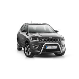 Bullbar Omologat RAR, Steeler 4x4 "A" Bar, Culoare Argintiu, Jeep Compass 2017 - 2021 - EDK.ro