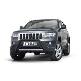EC Homologated Bullbar, Steeler 4x4 "A" Bar, Color Black, Jeep Grand Cherokee 2011 - 2014 - EDK.ro