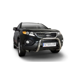 EC Homologated Bullbar, Steeler 4x4 "A" Bar, Color Silver, Kia Sorento 2009 - 2012 - EDK.ro