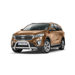 Bullbar Omologat RAR, Steeler 4x4 "A" Bar, Culoare Argintiu, Kia Sorento 2015 - 2018 - EDK.ro