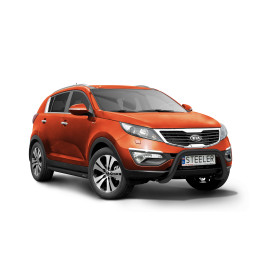 EC Homologated Bullbar, Steeler 4x4 "A" Bar, Color Black, Kia Sportage 2010 - 2015 - EDK.ro