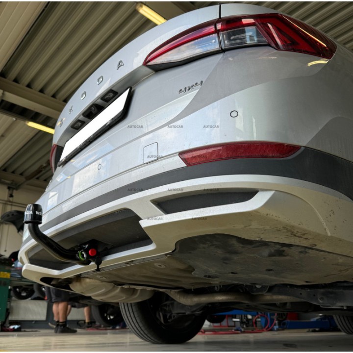 Vertical Detachable Towbar with Key, Westfalia Automotive IV, Škoda Octavia 2023 - Present - EDK.ro
