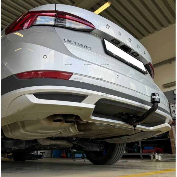 Vertical Detachable Towbar with Key, Westfalia Automotive IV, Škoda Octavia 2023 - Present - EDK.ro
