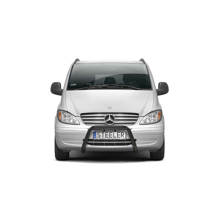 Bullbar Omologat RAR, Steeler 4x4 "A" Bar, Culoare Argintiu, Mercedes-Benz Vito 2003 - 2010 - EDK.ro
