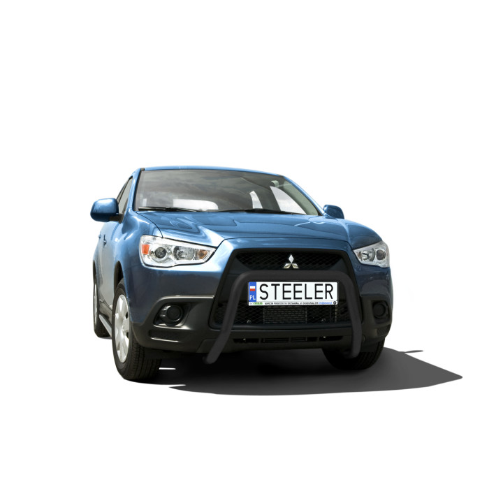 Bullbar Omologat RAR, Steeler 4x4 "A" Bar, Culoare Negru, Mitsubishi ASX 2010 - 2012 - EDK.ro