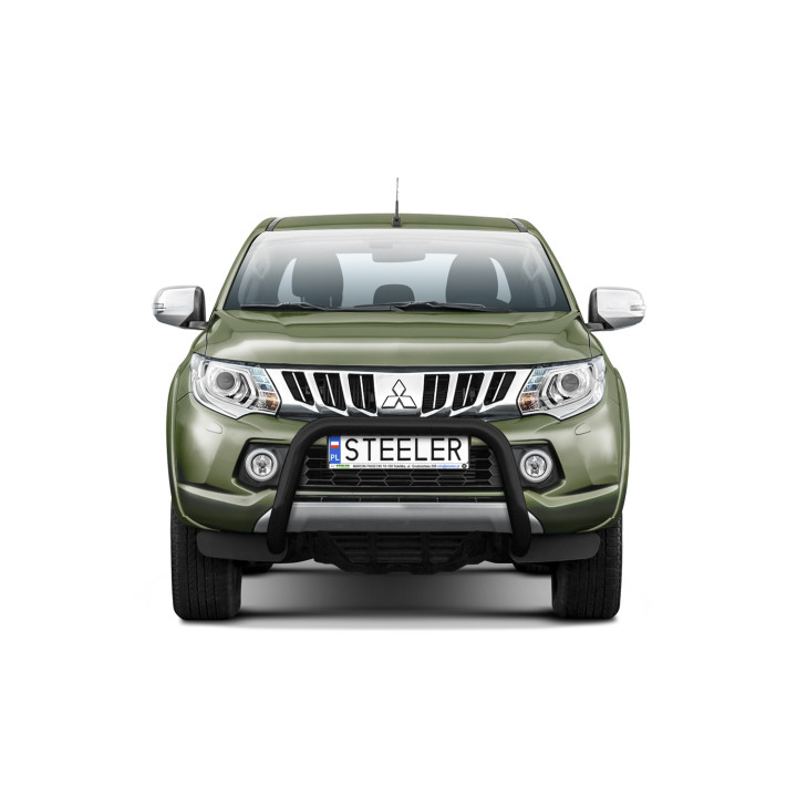 Bullbar Omologat RAR, Steeler 4x4 "A" Bar, Culoare Argintiu, Mitsubishi L200 2015 - 2019 - EDK.ro