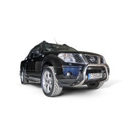 Bullbar Omologat RAR, Steeler 4x4 "A" Bar, Culoare Argintiu, Nissan Navara 2005 - 2010 - EDK.ro