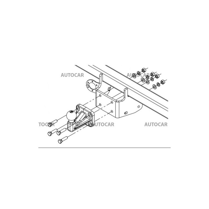 Towbar, Auto-Hak, Semi-Detachable System, Peugeot Boxer Panel Van L4/L5 2024 - Present - EDK.ro