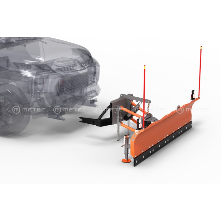 Snow Plough, Metec 1.93 m, Electric Turning, Isuzu D-Max 2017 - 2020 - EDK.ro