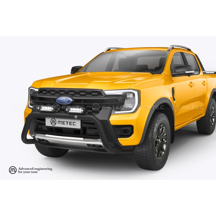EC Homologated Bullbar, Metec EuroBar, Ford Ranger 2023 - Present - EDK.ro
