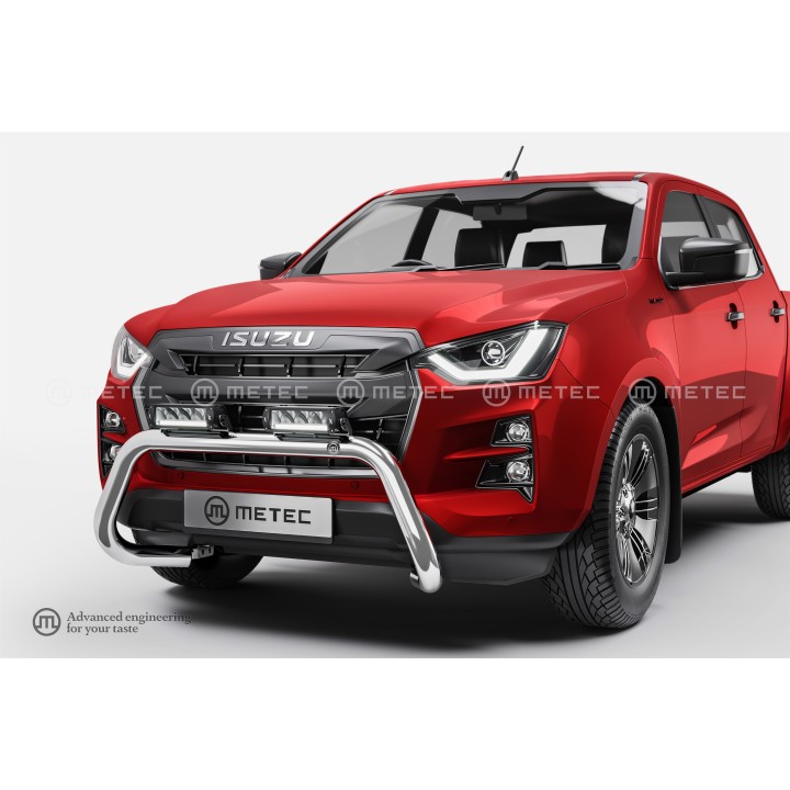 EC Homologated Bullbar, Metec EuroBar, Isuzu D-Max 2020 - 2024 - EDK.ro