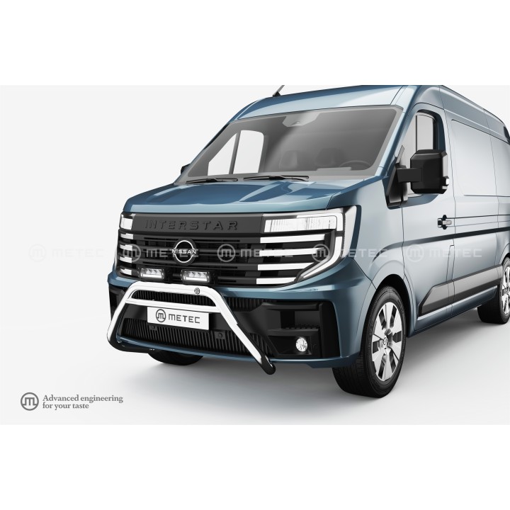 EC Homologated Bullbar, Metec EuroBar, Nissan Interstar 2024 - Present - EDK.ro