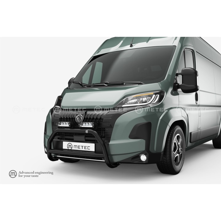 EC Homologated Bullbar, Metec EuroBar, Peugeot Boxer 2024 - Present - EDK.ro