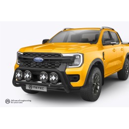 EC Homologated Bullbar, Metec NordicBar, Ford Ranger 2023 - Present - EDK.ro