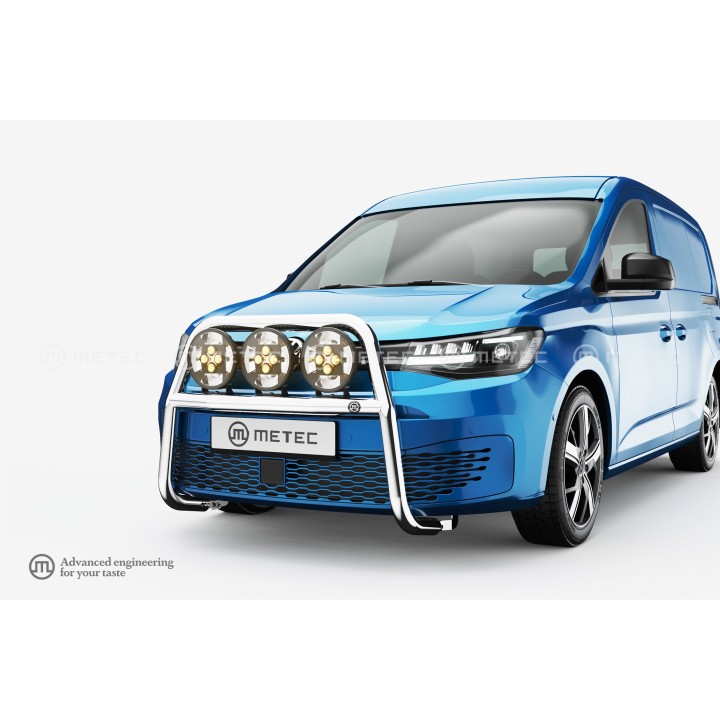 EC Homologated Bullbar, Metec NordicBar, Volkswagen Caddy 2020 - Present - EDK.ro