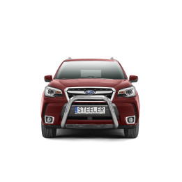 EC Homologated Bullbar, Steeler 4x4 "A" Bar, Color Silver, Subaru Forester 2013 - 2019 - EDK.ro