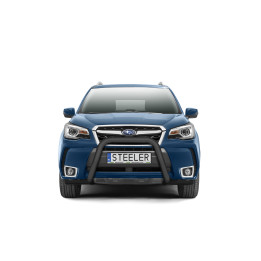 Bullbar Omologat RAR, Steeler 4x4 "A" Bar, Culoare Negru, Subaru Forester 2013 - 2019 - EDK.ro