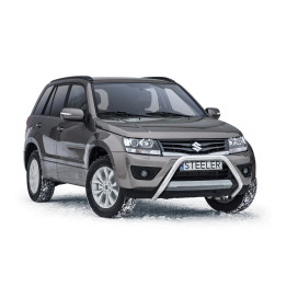 Bullbar Omologat RAR, Steeler 4x4 "A" Bar, Culoare Argintiu, Suzuki Grand Vitara 2006 - 2014 - EDK.ro