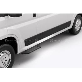 Side Steps, Metec PRO Black, Fiat Ducato 2007 - 2024 - EDK.ro