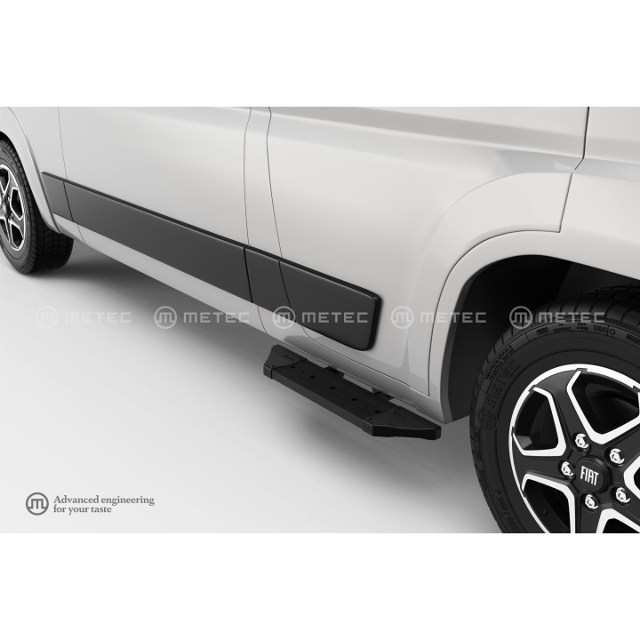 Praguri Laterale, Metec PRO Black, Fiat Ducato 2024 - Prezent - EDK.ro