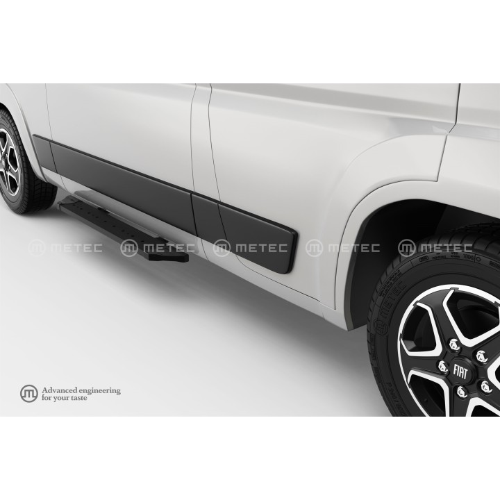 Side Steps, Metec PRO Black, Fiat Ducato 2024 - Present - EDK.ro
