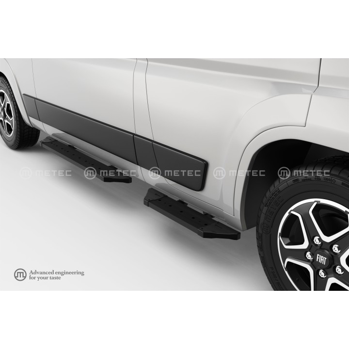 Side Steps, Metec PRO Black, Fiat Ducato 2024 - Present - EDK.ro