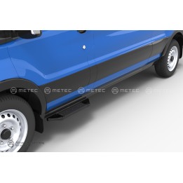 Side Steps, Metec PRO Black, Ford Connect 2013 - 2017 - EDK.ro