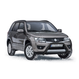 EC Homologated Bullbar, Steeler 4x4 "A" Bar, Color Black, Suzuki Grand Vitara 2006 - 2014 - EDK.ro