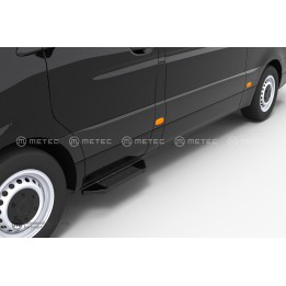 Side Steps, Metec PRO Black, Mercedes-Benz Citan 2007 - 2018 - EDK.ro
