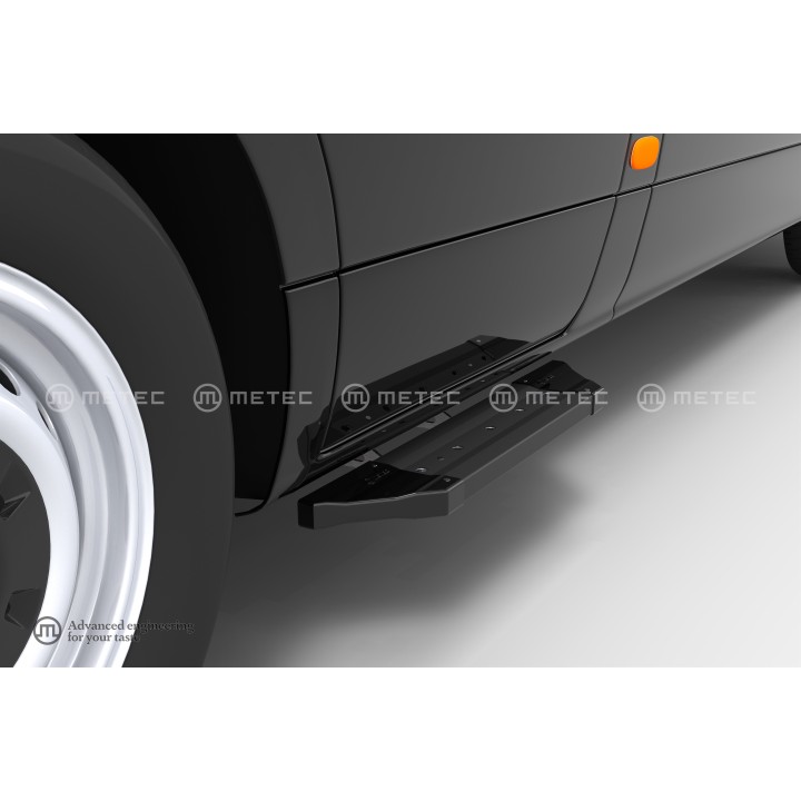 Side Steps, Metec PRO Black, Mercedes-Benz Citan 2007 - 2018 - EDK.ro