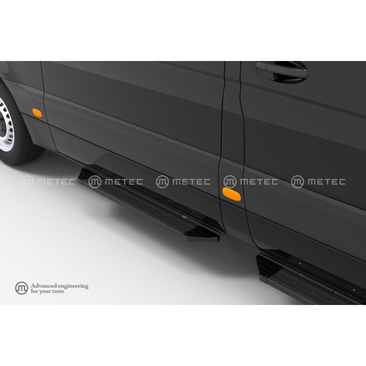 Side Steps, Metec PRO Black, Mercedes-Benz Citan 2018 - Present - EDK.ro