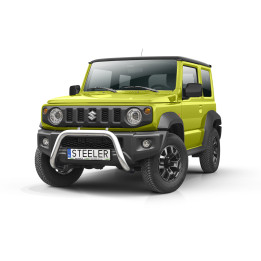 Bullbar Omologat RAR, Steeler 4x4 "A" Bar, Culoare Argintiu, Suzuki Jimny 2018 - Prezent - EDK.ro