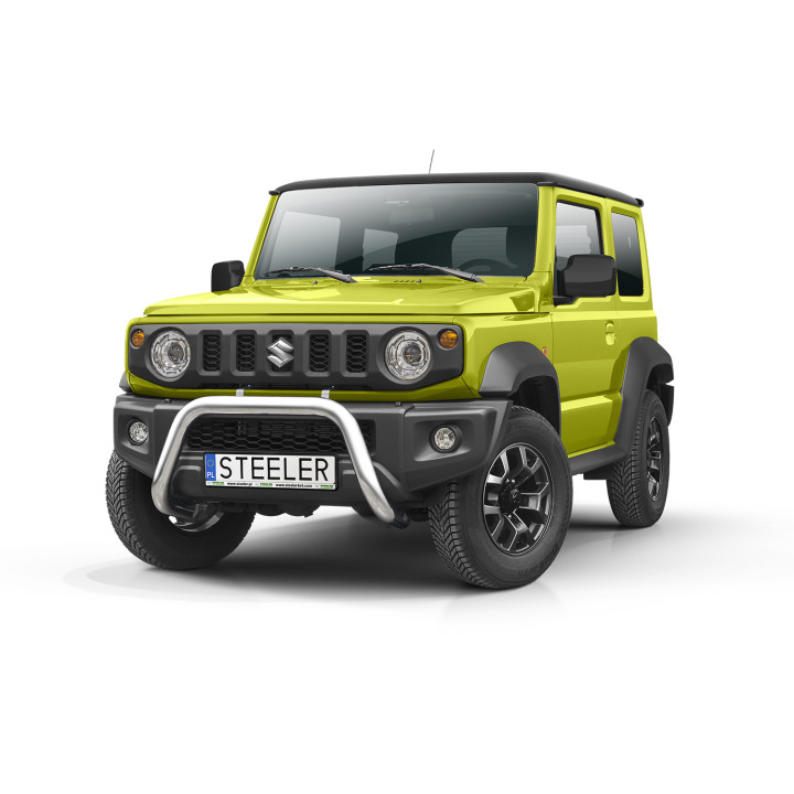 Bullbar Omologat RAR, Steeler 4x4 "A" Bar, Culoare Argintiu, Suzuki Jimny 2018 - Prezent - EDK.ro