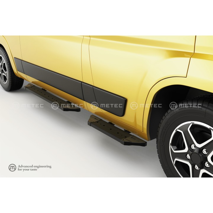 Side Steps, Metec PRO Black, Opel Combo 2024 - Present - EDK.ro