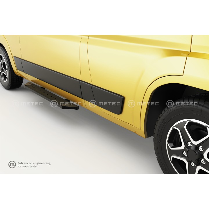 Side Steps, Metec PRO Black, Opel Combo 2024 - Present - EDK.ro
