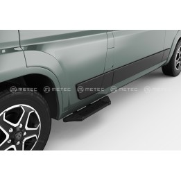 Side Steps, Metec PRO Black, Peugeot Boxer 2024 - Present - EDK.ro