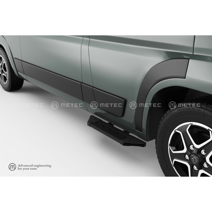 Praguri Laterale, Metec PRO Black, Peugeot Boxer 2024 - Prezent - EDK.ro