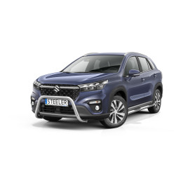 EC Homologated Bullbar, Steeler 4x4 "A" Bar, Color Silver, Suzuki S-Cross 2021 - Present - EDK.ro