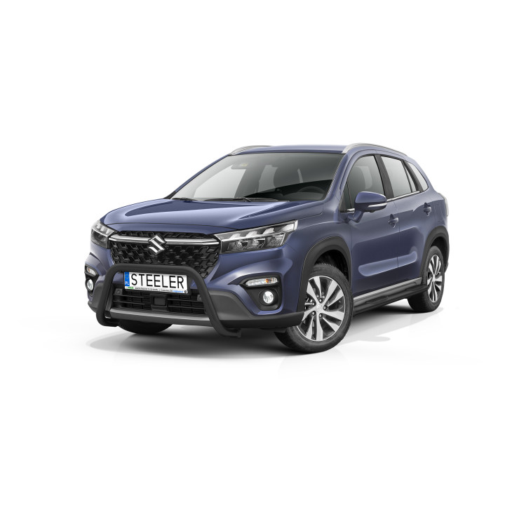 EC Homologated Bullbar, Steeler 4x4 "A" Bar, Color Black, Suzuki S-Cross 2021 - Present - EDK.ro