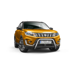 Bullbar Omologat RAR, Steeler 4x4 "A" Bar, Culoare Argintiu, Suzuki Vitara 2018 - Prezent - EDK.ro