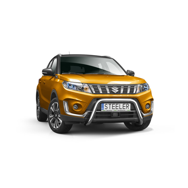 Bullbar Omologat RAR, Steeler 4x4 "A" Bar, Culoare Argintiu, Suzuki Vitara 2018 - Prezent - EDK.ro
