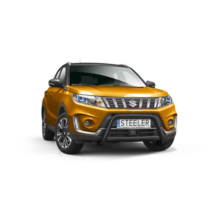 EC Homologated Bullbar, Steeler 4x4 "A" Bar, Color Black, Suzuki Vitara 2018 - Present - EDK.ro
