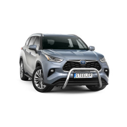 Bullbar Omologat RAR, Steeler 4x4 "A" Bar, Culoare Argintiu, Toyota Highlander 2021 - Prezent - EDK.ro
