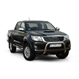 EC Homologated Bullbar, Steeler 4x4 "A" Bar, Color Silver, Toyota Hilux 2005 - 2015 - EDK.ro