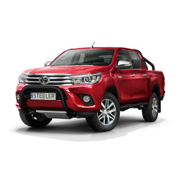 Bullbar Omologat RAR, Steeler 4x4 "A" Bar, Culoare Negru, Toyota Hilux 2015 - 2018 - EDK.ro