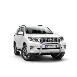 Bullbar Omologat RAR, Steeler 4x4 "A" Bar, Culoare Argintiu, Toyota Land Cruiser 150 2017 - Prezent - EDK.ro