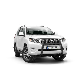 Bullbar Omologat RAR, Steeler 4x4 "A" Bar, Culoare Negru, Toyota Land Cruiser 150 2017 - Prezent - EDK.ro